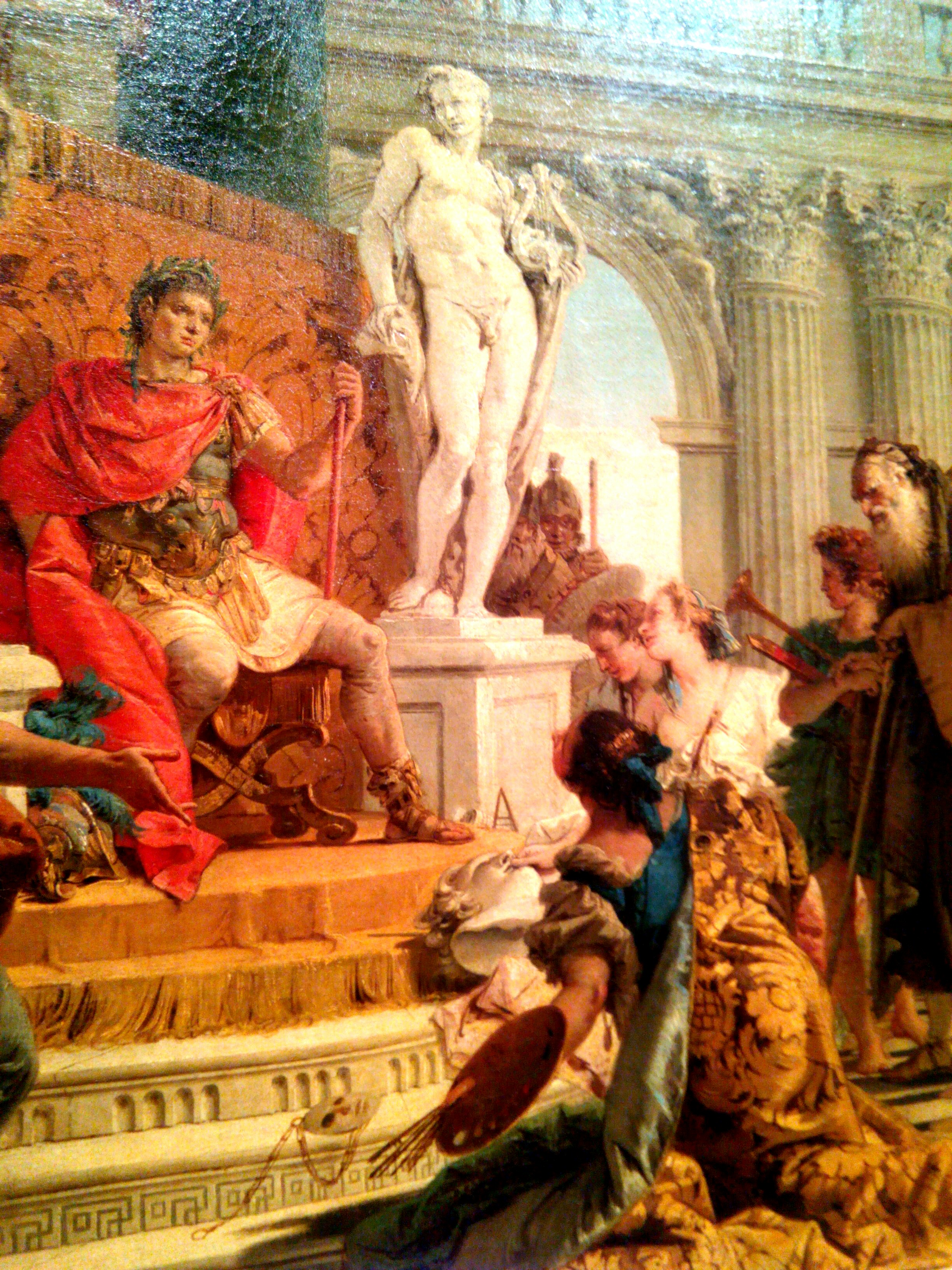 Dipinto del Tiepolo con Atena e il conte Bruhl - Vicenza