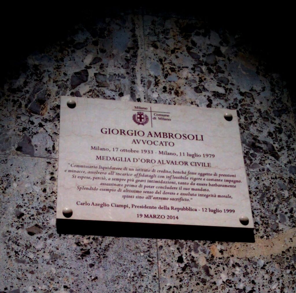 Milano - in memoria di Giorgio Ambrosoli